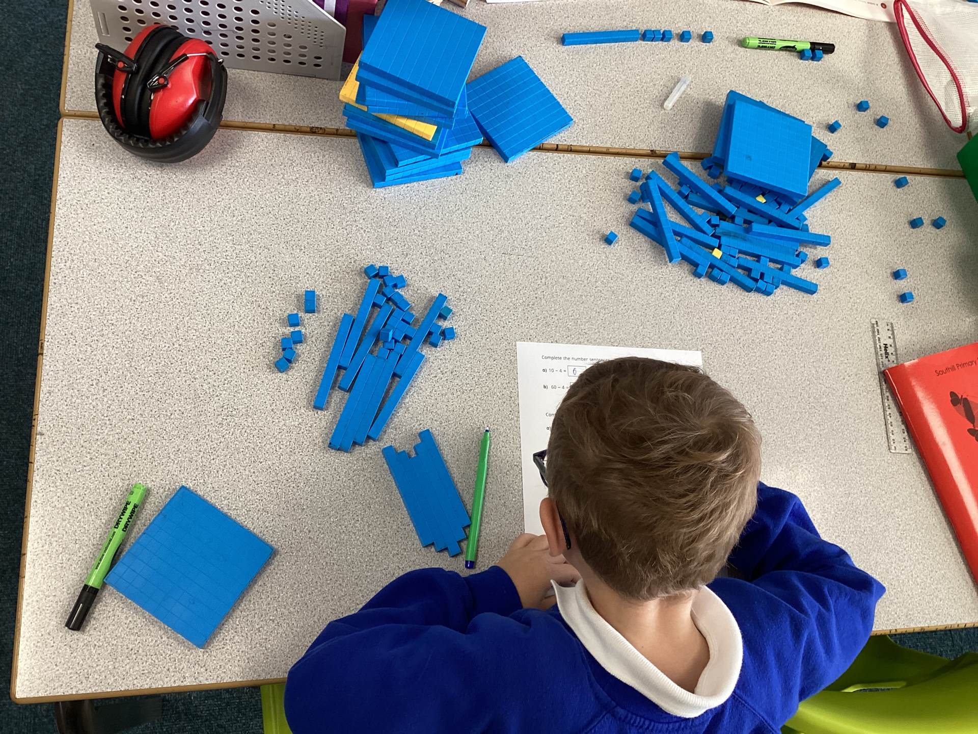 Practical maths magic! Subtracting and exchanging.