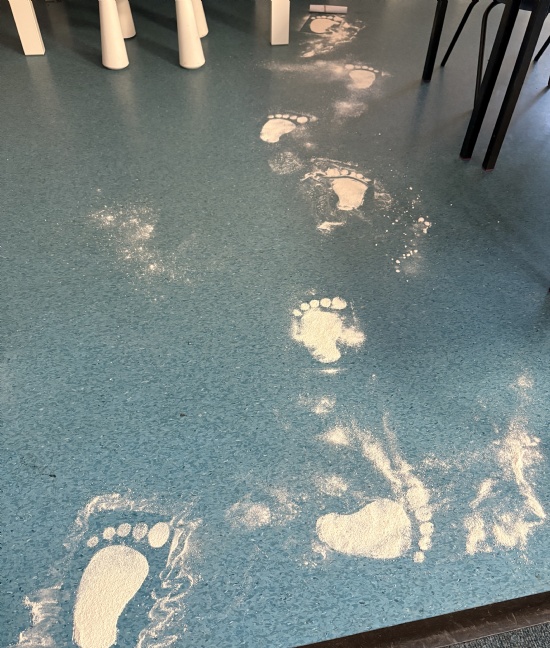 Whose footprints were those?