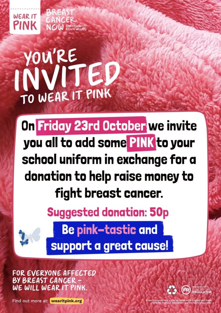 Wear it Pink Day Friday 23rd October Southill Primary School
