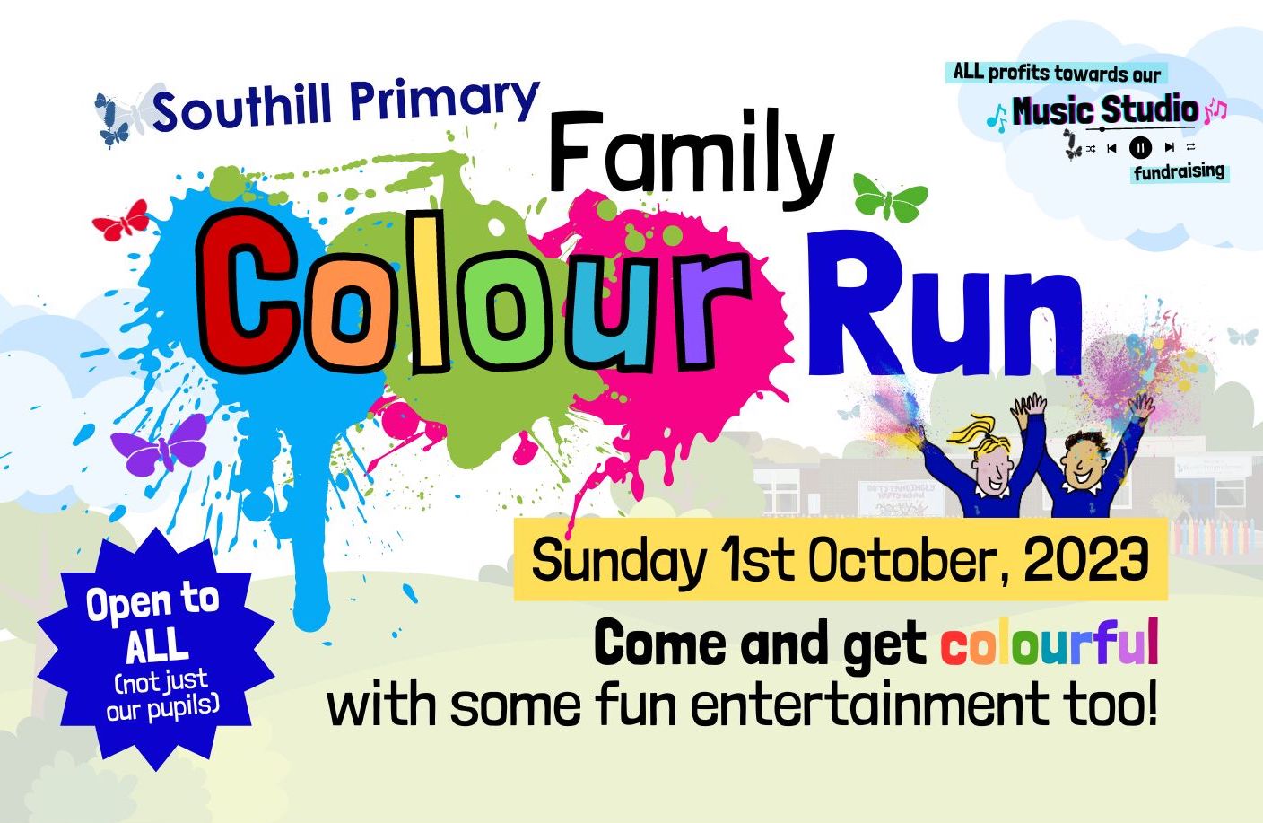 Family Colour Run - Sunday 1st October, 2023 - Southill Primary School